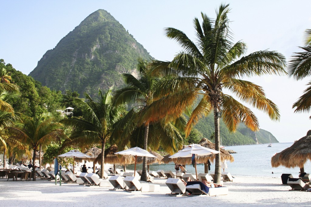 The Pitons of St Lucia - Isle Blue