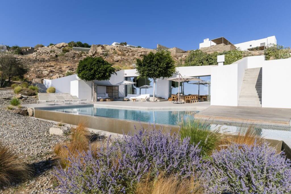 Villa The Cove in Mykonos offers modern design and serene Aegean views