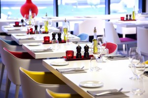 colorful details in restaurant interior. restaurants mallorca