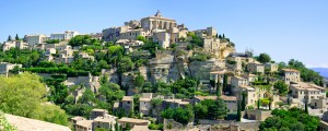 Gordes Medieval Village built on a rock hill in Luberon, Provence Cote Azur Region, France. Overlooked Sights in Provence