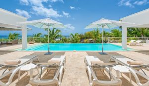 Pool at villa Bamboo, St Martin. Caribbean Honeymoon Villas