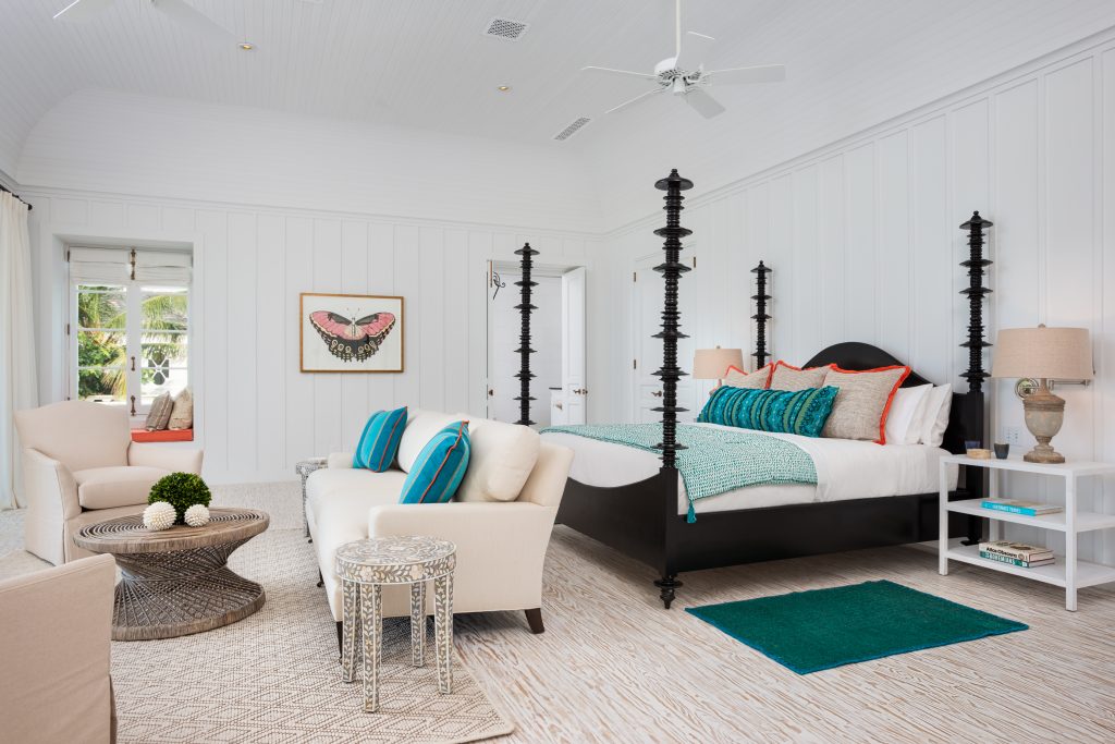 Master bedroom at villa Coral Pavilion