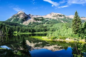 Colorado Lake and Mountains. Best mountain vacations