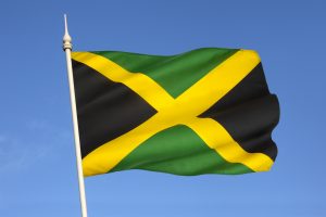 Flag of Jamaica. Jamaican sayings