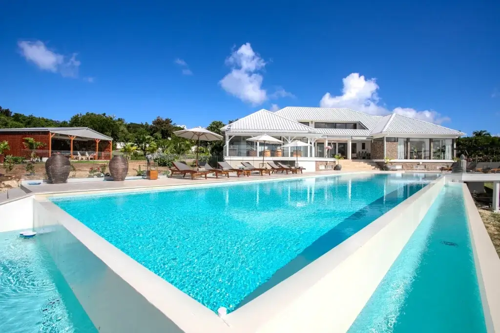 Luxury Caribbean islands for discerning travelers Villa Debbie St Martin with heated infinity pool and terrace