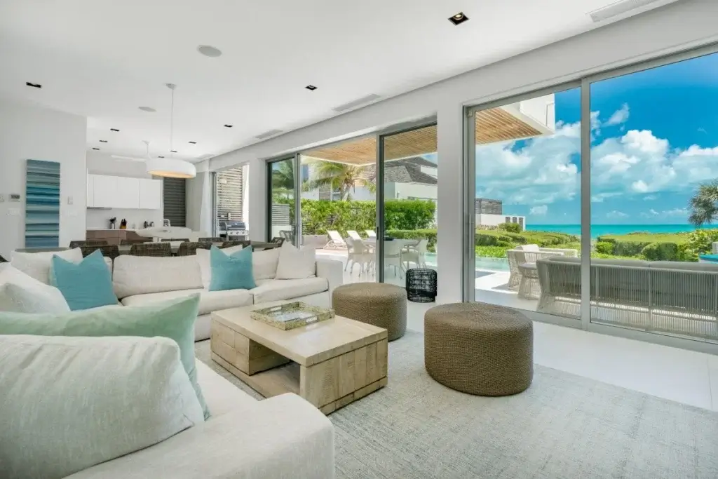 Hyperion at Long Bay Beach in Turks and Caicos with ocean views, open living spaces, and private pool terrace