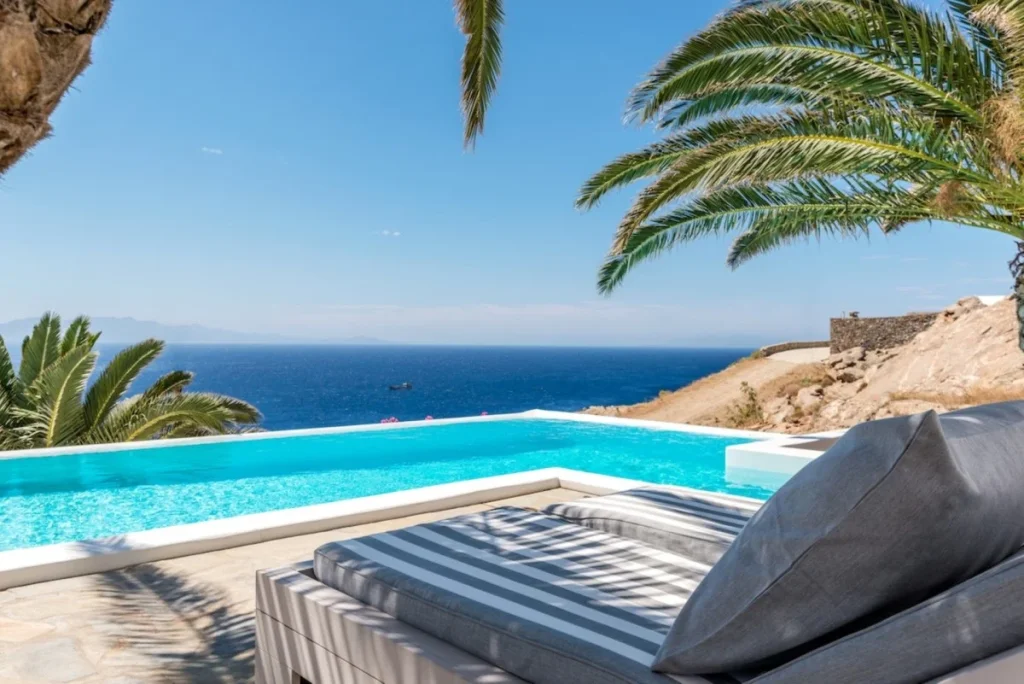 White House Mykonos private pool terrace for common Greek phrases and villa travel