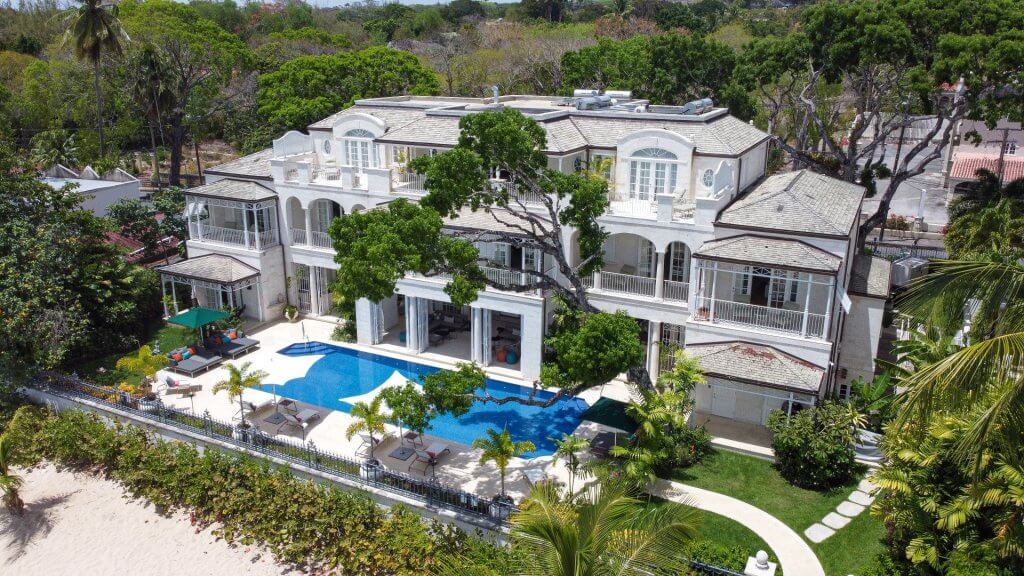 Kiko Barbados villa for special occasion travel, with a large pool and tropical grounds.